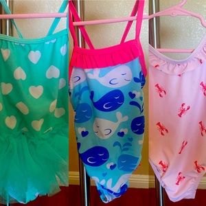 Baby girls bathing suits bundle